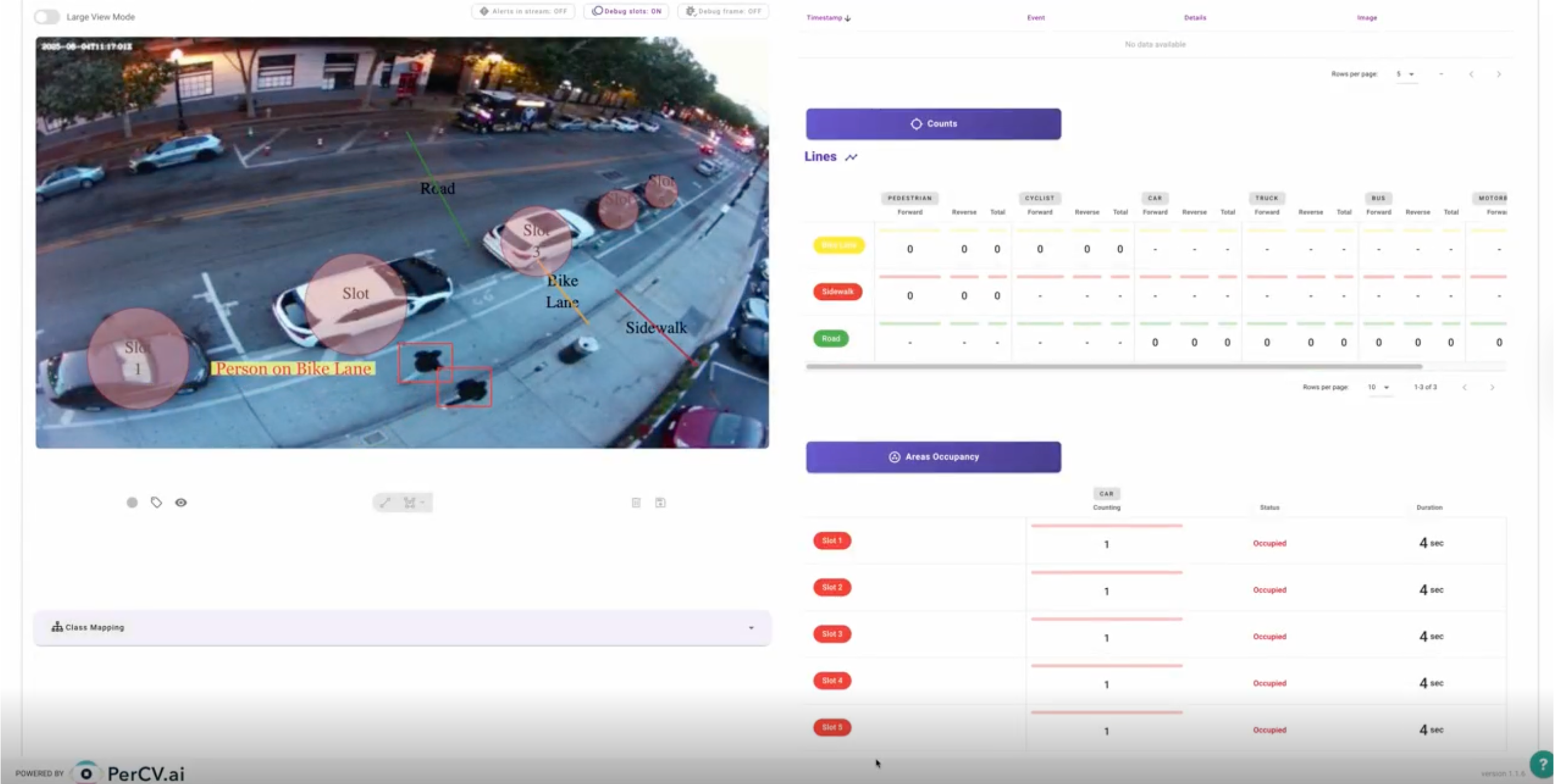 違反：自転車レーンを歩く歩行者