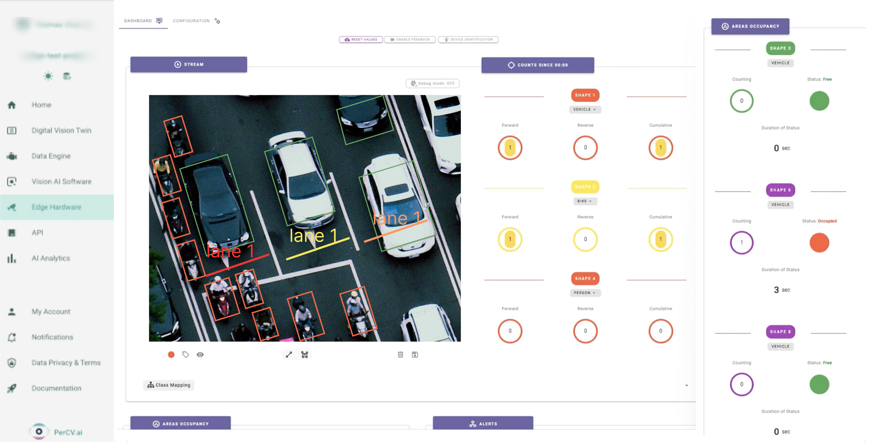 交通および速度の監視