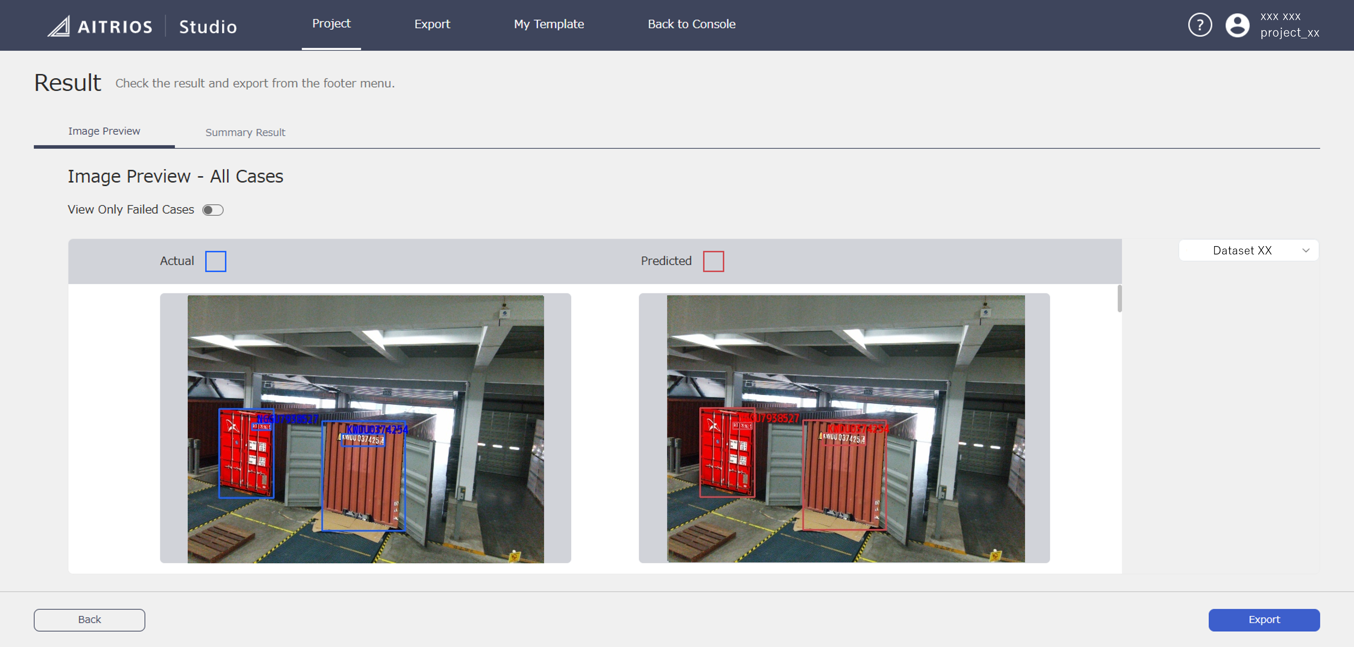 Sample ContainerID Result