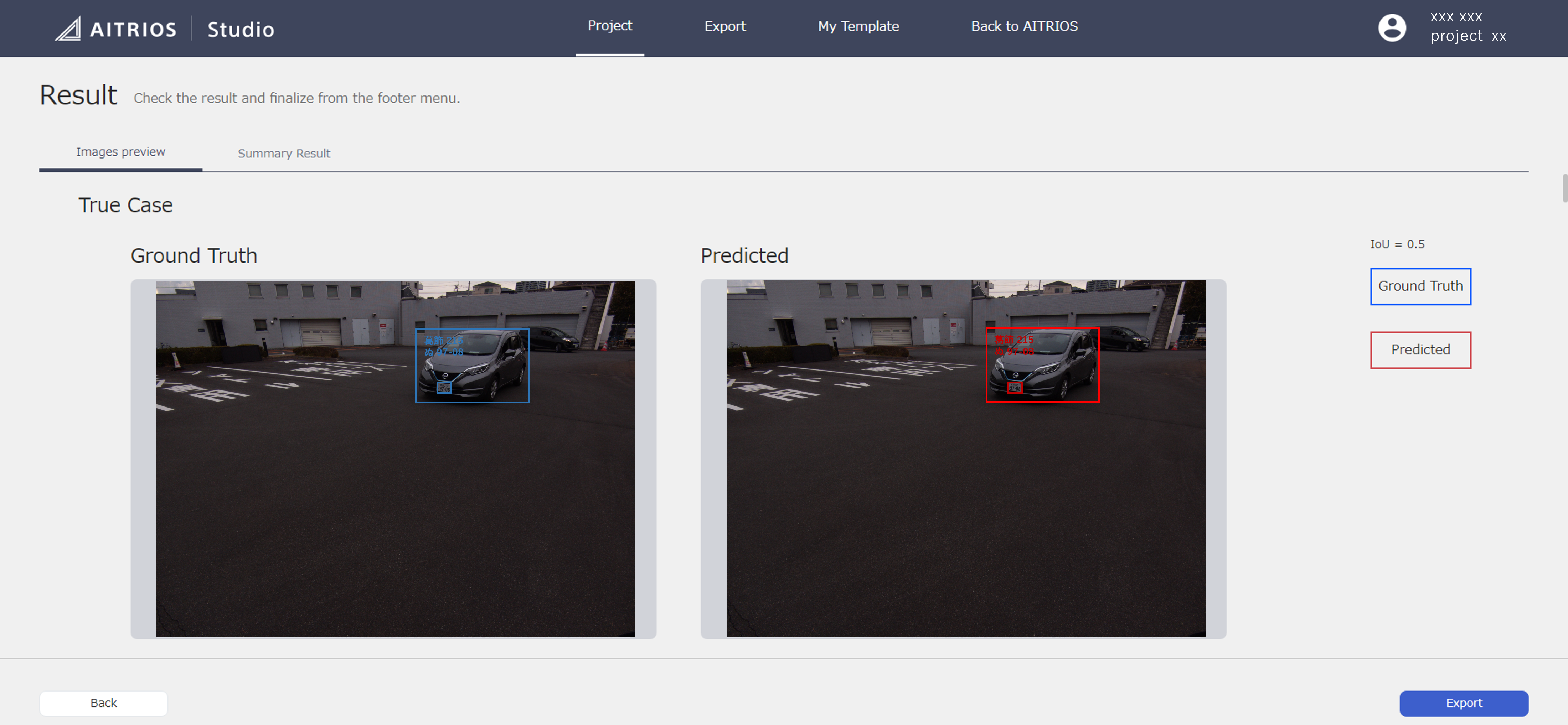 A screenshot of Studio's UI